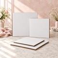 Visuel de présentation des cake boards carrés blancs FD Pro